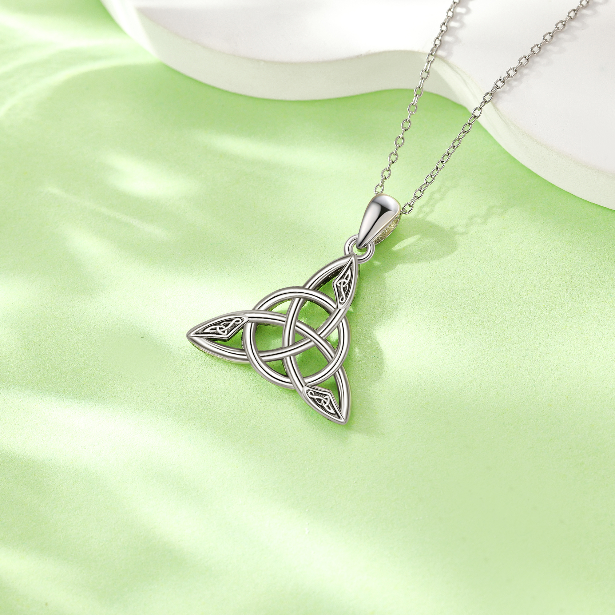 Women's 925 Sterling Silver Celtic Knot Necklace, Meaningful Gift